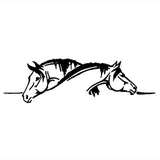 Animal Horse Head Car Accessories Vinyl Car Sticker Black/Silvercar Accessories