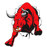 18*15Cm Red of Bull Car Sticker Stickers Creative Custom Car Motorcycle Vinyl Applique