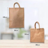 Jute Shopper Bag with Handles Reusable Tote Shopping Good Quality Pack of 10