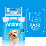 Andrex Toilet Rolls 36, 72 or 108 Classic Clean Fragrancefree 2 Ply Toilet Paper