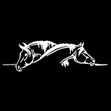 Animal Horse Head Car Accessories Vinyl Car Sticker Black/Silvercar Accessories