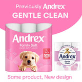 Andrex Toilet Rolls X45 Gentle Clean Fragrance-Free 2 Ply Toilet Paper