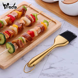 1Pc Stainless Steel Handle Silicone Oil Brush BBQ Butter Bake-Ware Bread Basting Brush Kitchen Utensils Oil Brush for Grilling