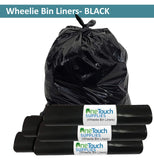 WHEELIE BIN BLACK LINERS HEAVY DUTY THICK BIN BAGS RUBBISH WASTE REFUSE SACKS