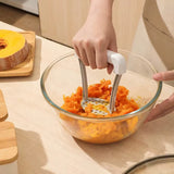 Manual Potato Masher Durable Potato Ricer Kitchen Vegetable Masher with Non-Slip Handle Fruit Juicer Kitchen Gadgets