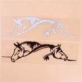 Animal Horse Head Car Accessories Vinyl Car Sticker Black/Silvercar Accessories