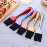 1Pc Stainless Steel Handle Silicone Oil Brush BBQ Butter Bake-Ware Bread Basting Brush Kitchen Utensils Oil Brush for Grilling