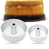 6Inch 8Inch Aluminum Alloy round Chiffon Cake Pan Removable Bottom Hollow Chimney Cake Mold DIY Baking Cake Tools