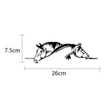 Animal Horse Head Car Accessories Vinyl Car Sticker Black/Silvercar Accessories