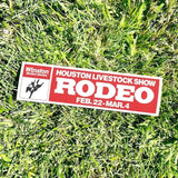 Houston Rodeo 1980S Bumper Sticker - TEXAS Cowboy Country - Vinyl Decal 80S 90S - Bumper Stickers - Car Stickers