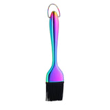 1Pc Stainless Steel Handle Silicone Oil Brush BBQ Butter Bake-Ware Bread Basting Brush Kitchen Utensils Oil Brush for Grilling
