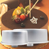 6Inch 8Inch Aluminum Alloy round Chiffon Cake Pan Removable Bottom Hollow Chimney Cake Mold DIY Baking Cake Tools