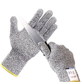 Anti Cut Proof Gloves Hot Sale GMG Grey Black HPPE EN388 ANSI anti Cut Level 5 Safety Work Gloves Cut Resistant Gloves