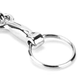 Horse Snaffle Bit Keychain Zinc Alloy Pelham Bit Keychain Single Connector Horse Bit Key Chain