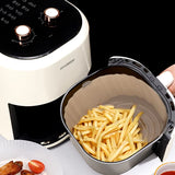 Square Air Fryer Silicone Pot Heat Resistant Easy Cleaning Reusable Thin Food Safe Accessories 3-6 Qt for Air Fryer Silicone Pot