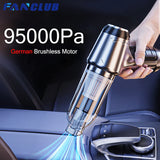 95000Pa Wireless Car Vacuum Cleaner Handheld Mini Portable Robot Vacuum Cleaner for Car Home Desktop Keyboard Cleaning