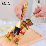 1Pc Stainless Steel Handle Silicone Oil Brush BBQ Butter Bake-Ware Bread Basting Brush Kitchen Utensils Oil Brush for Grilling