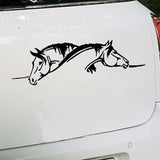 Animal Horse Head Car Accessories Vinyl Car Sticker Black/Silvercar Accessories