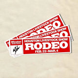 Houston Rodeo 1980S Bumper Sticker - TEXAS Cowboy Country - Vinyl Decal 80S 90S - Bumper Stickers - Car Stickers