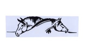 Animal Horse Head Car Accessories Vinyl Car Sticker Black/Silvercar Accessories