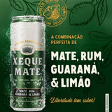 Xeque Mate drink - a mix of rum, guaraná soda, lemon and mate 355ml