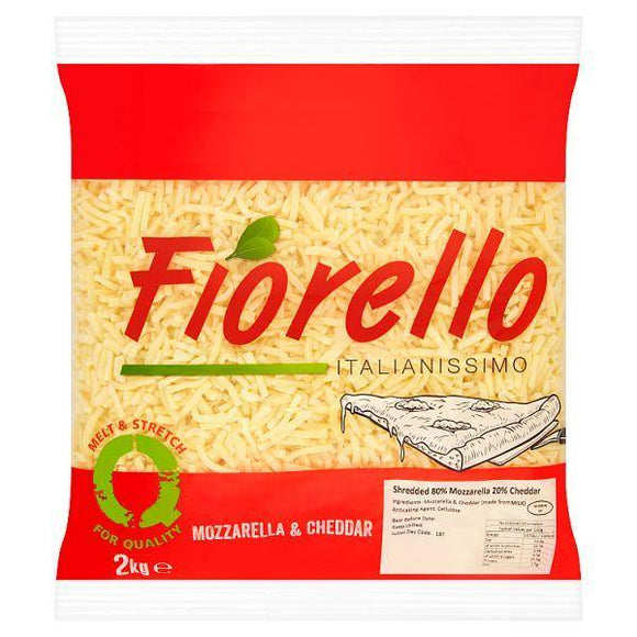 Fiorello Italianissimo Shredded 80% Mozzarella & 20% Cheddar 2kg - O Mercadin