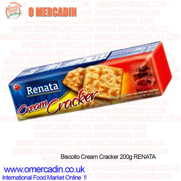 Biscoito Cream Cracker / Cream Cracker Biscuit 200g RENATA - O Mercadin