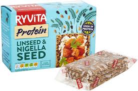 Ryvita Protein Linseed and Nigella Seed Crispbread, 200g