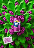 Fanta Uva Lata / Grape soft Drink Canned 350ml - O Mercadin
