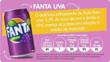 Fanta Uva Lata / Grape soft Drink Canned 350ml - O Mercadin