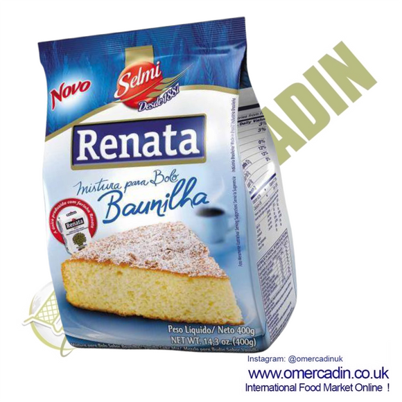 Mistura pra bolo Baunilha / Vanilla Cake Mix 400g - RENATA