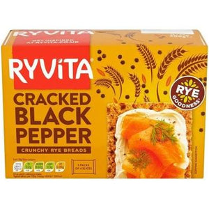 Ryvita Deli Cracked Black Pepper Rye Crispbread 250g