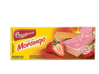 Biscoito Wafer Morango - Bauducco • 140 G – Made in Market
